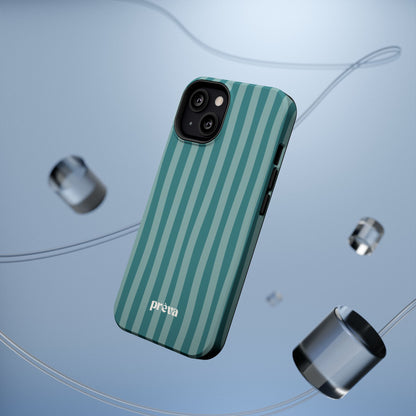 Striped Teal Phone Case