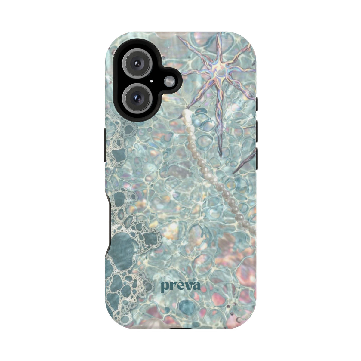 Marbled Seafoam Impact-Resistant Phone Case