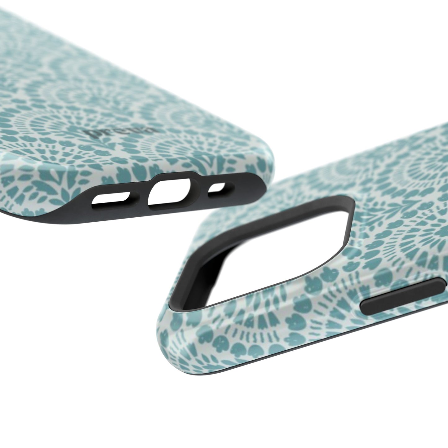 Aqua Lace Pattern Phone Case