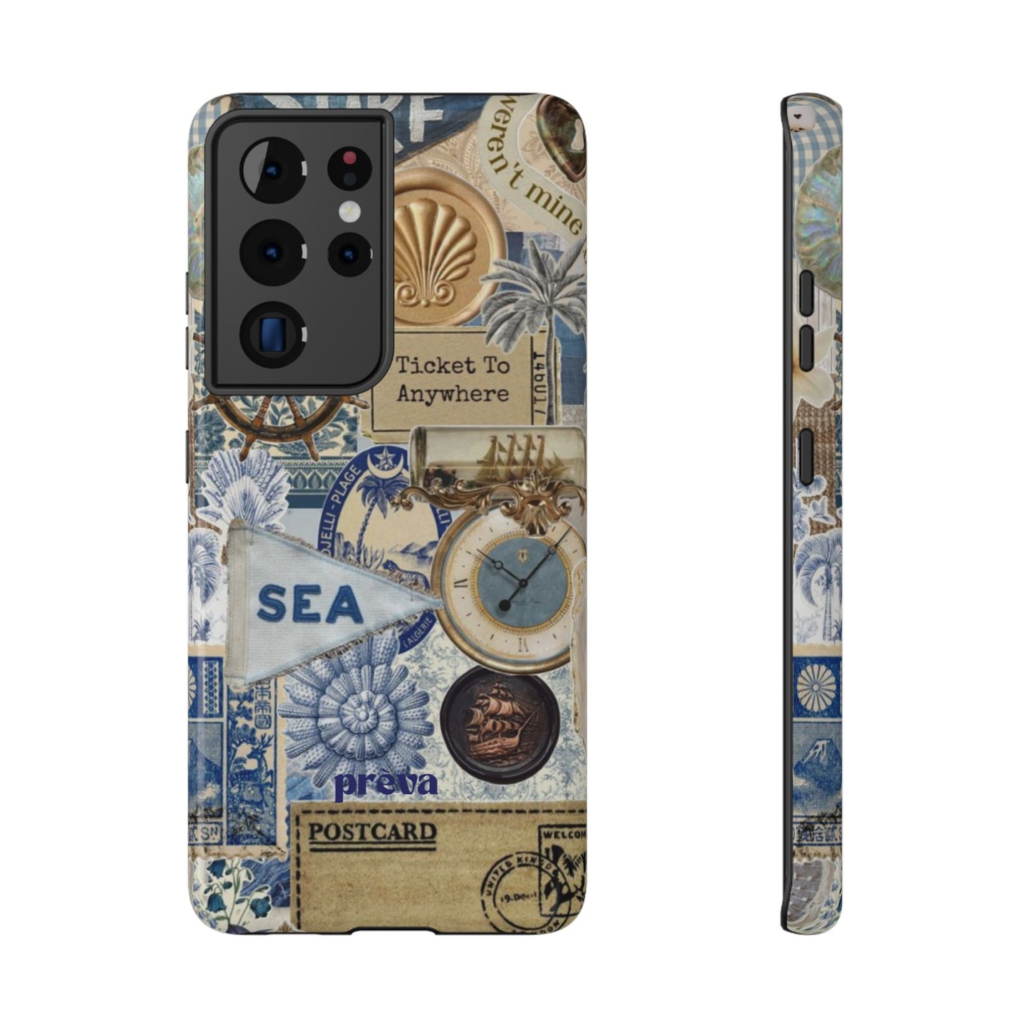 Neutral Travel Collage Phone Case