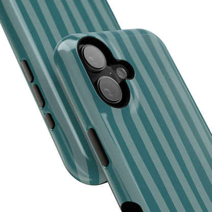 Striped Teal Phone Case