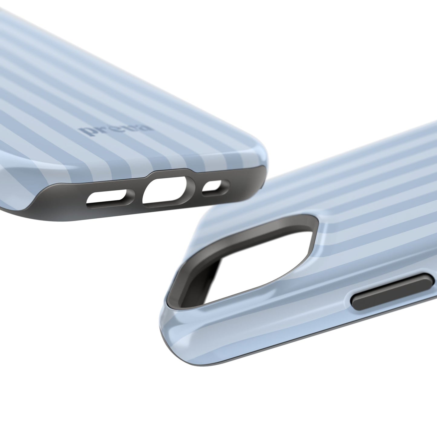 Pastel Blue Stripes Phone Case
