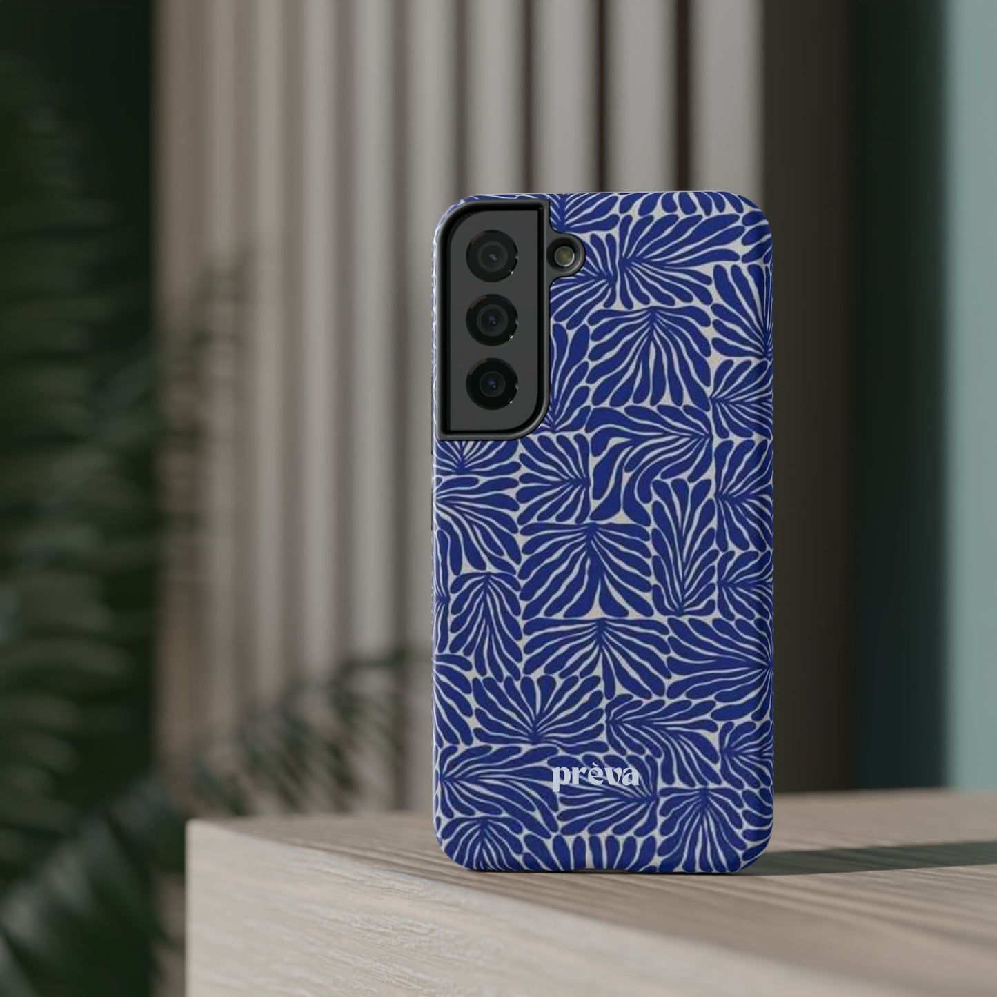 Blue Abstract Greek Phone Case