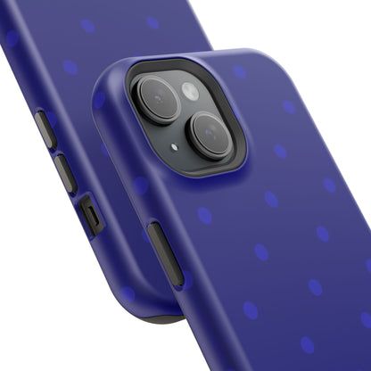 Dark Blue Polka Dots Phone Case