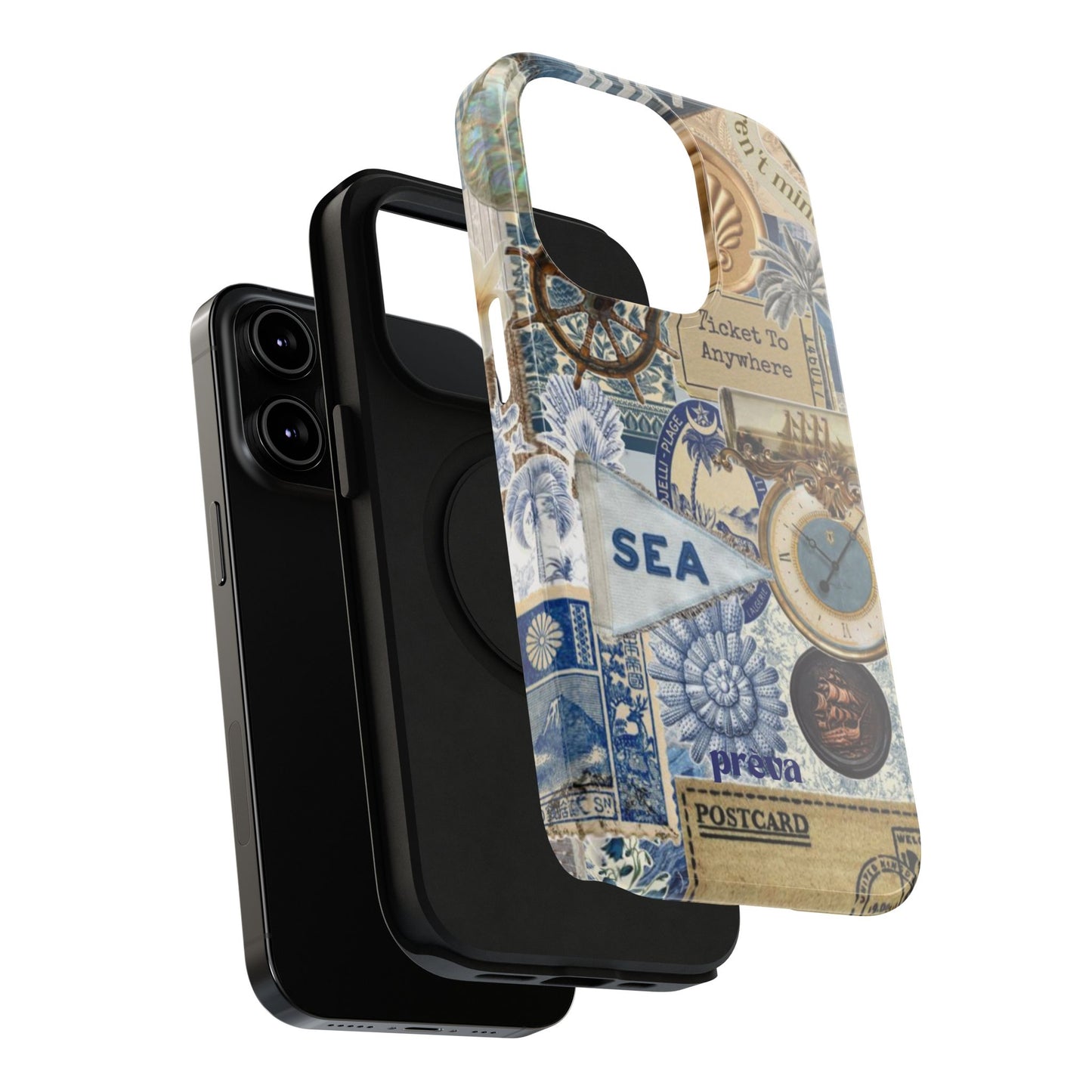 Neutral Travel Collage Phone Case