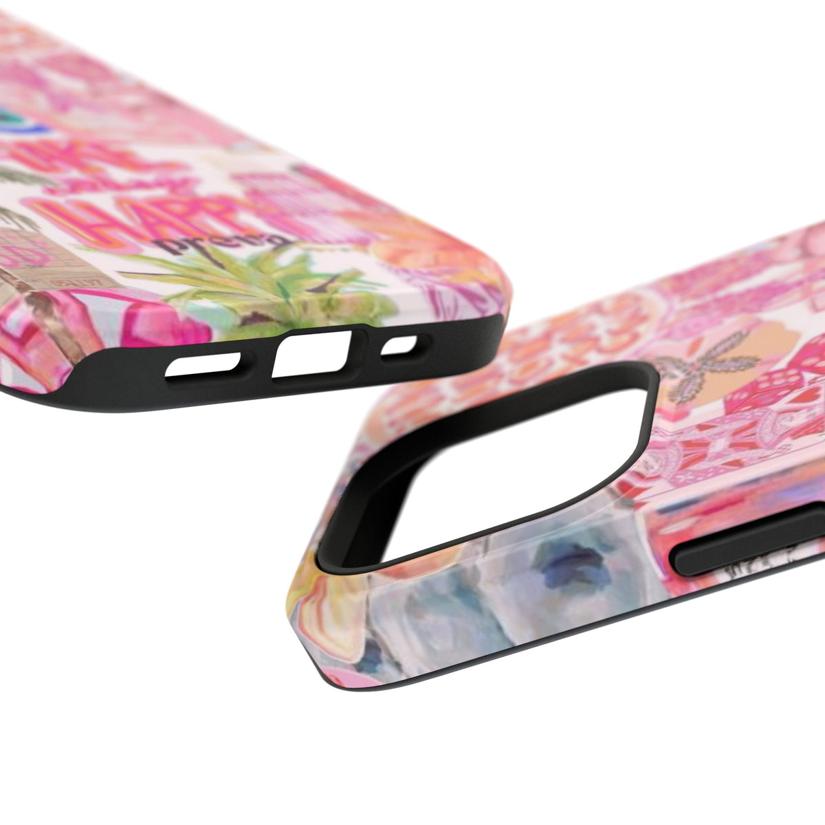 Pink Tropical Collage Phone Case