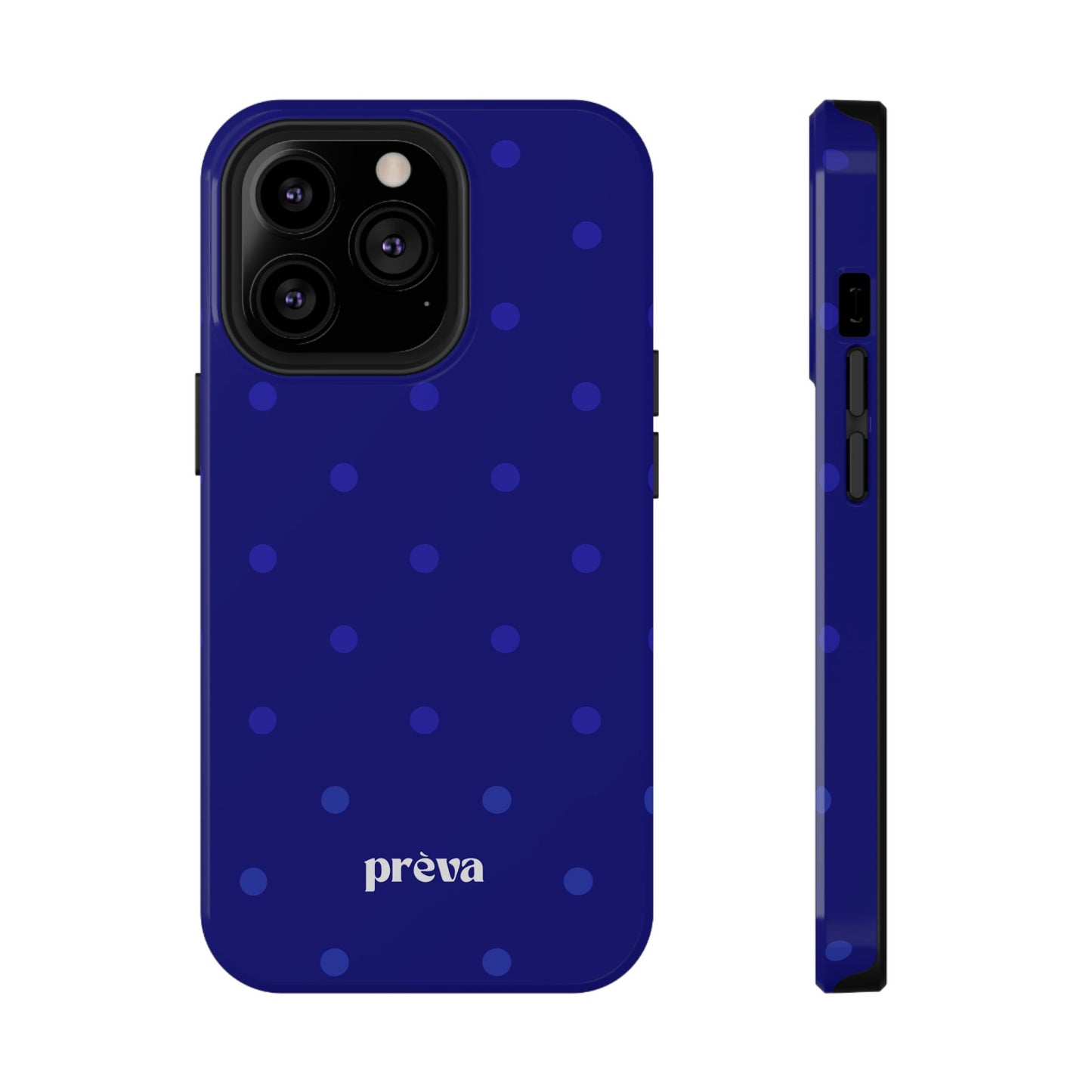 Dark Blue Polka Dots Phone Case