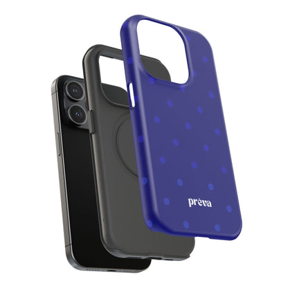 Dark Blue Polka Dots Phone Case