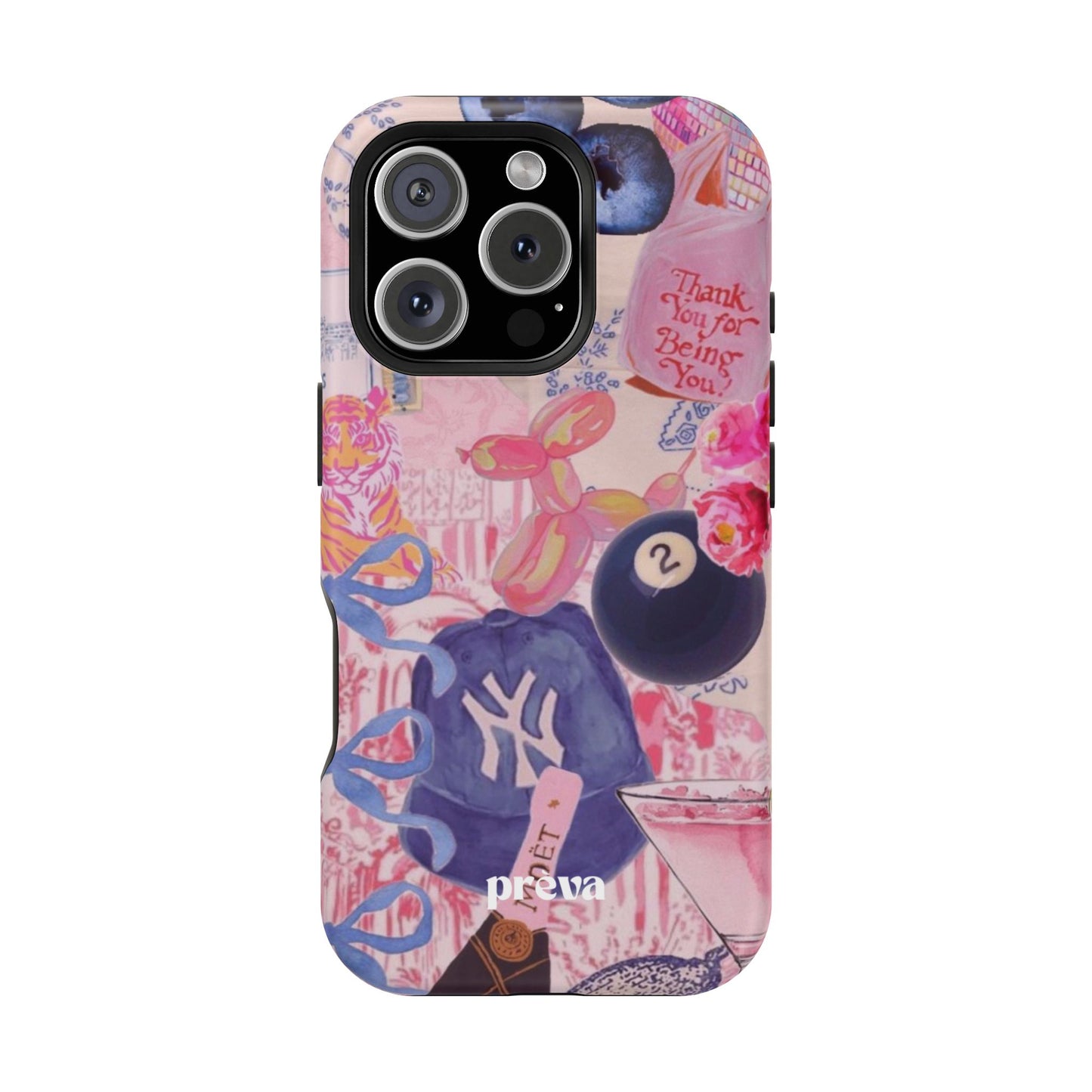 Retro 8 Ball Collage Phone Case