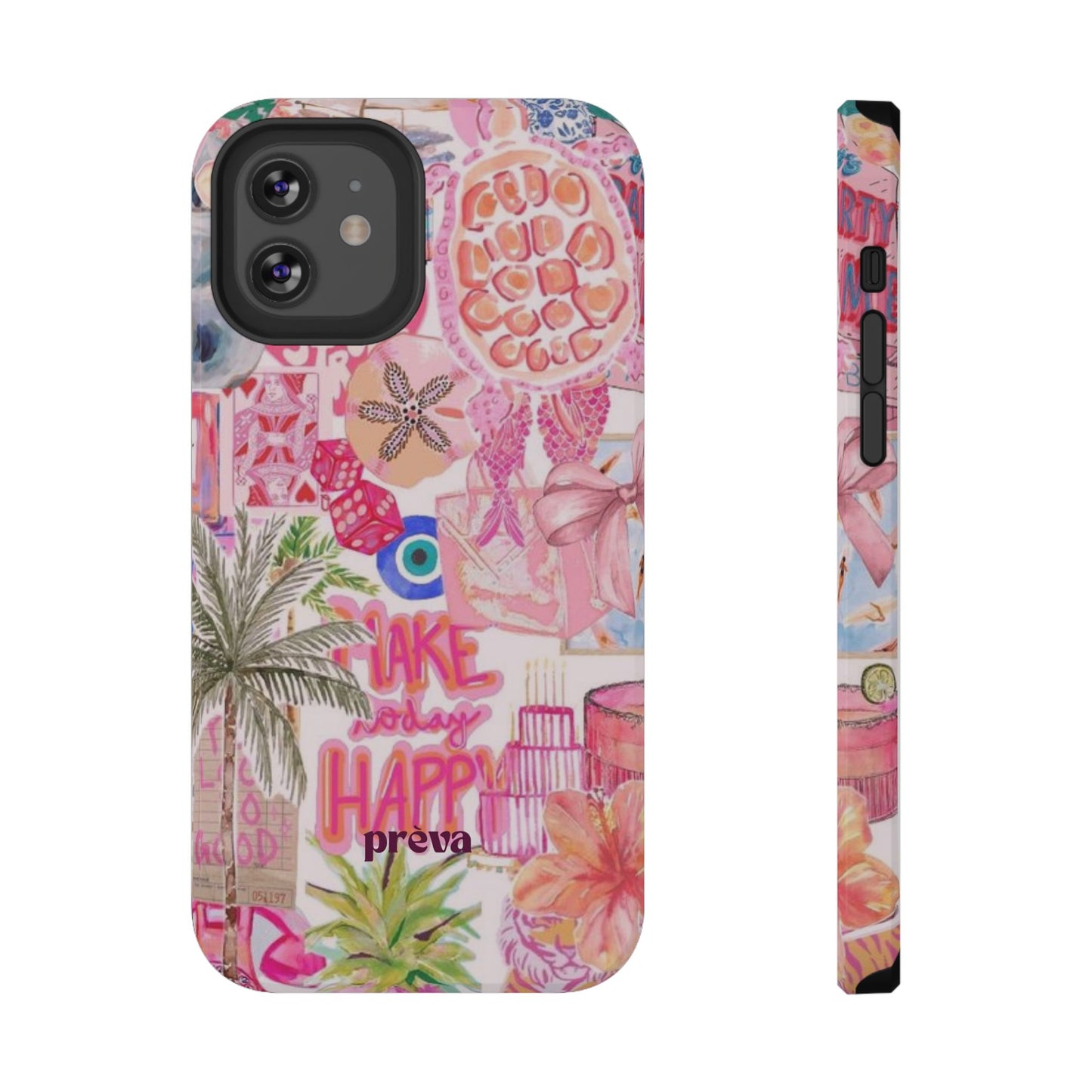 Pink Tropical Collage Phone Case