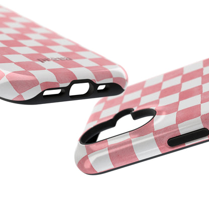 Pink Checkers Phone Case
