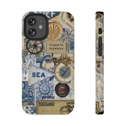 Neutral Travel Collage Phone Case