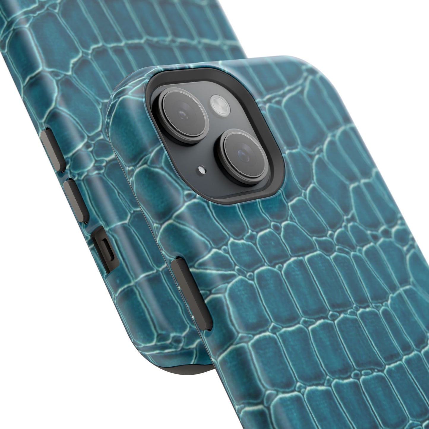 Teal Croc Phone Case