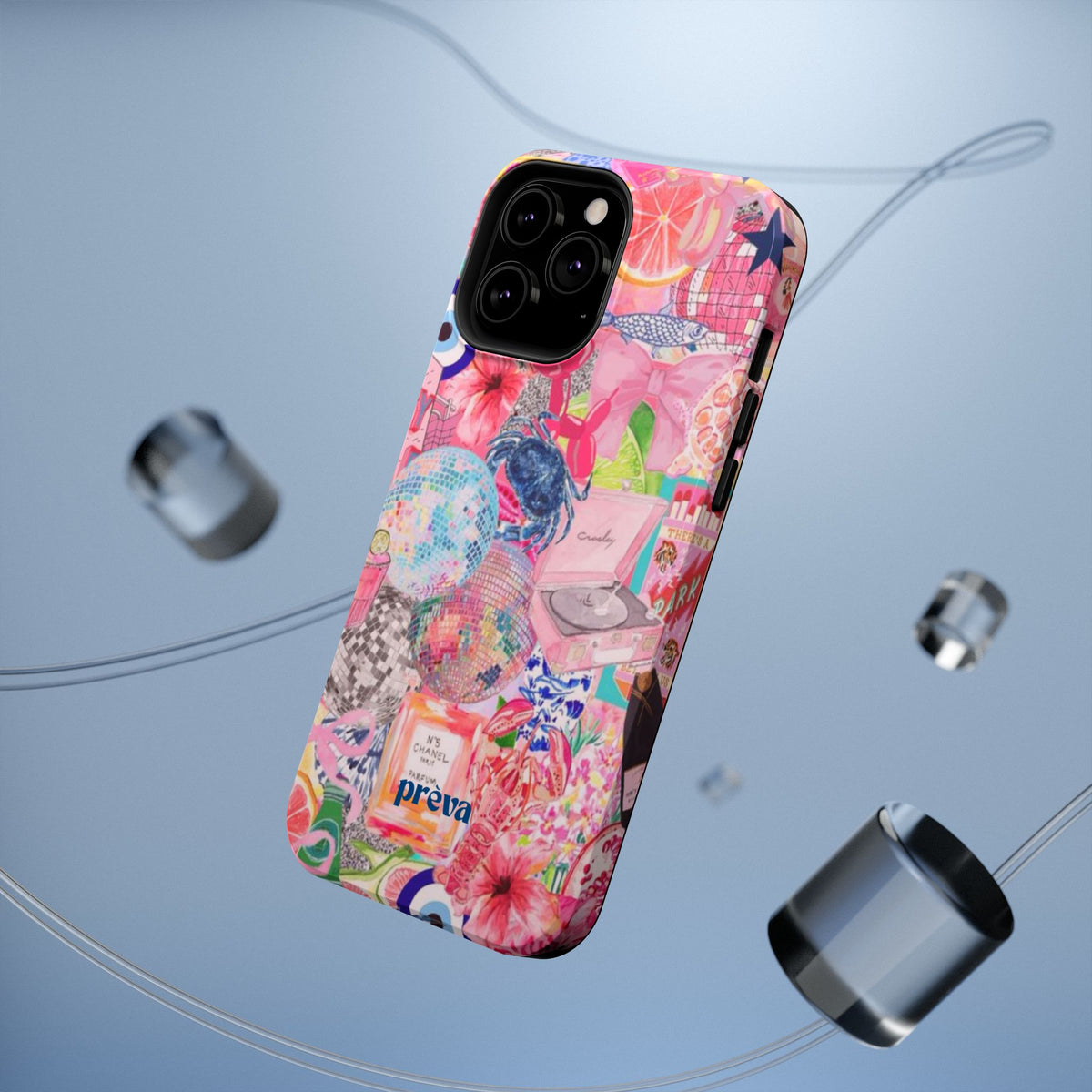 Floral & Pink Collage Phone Case
