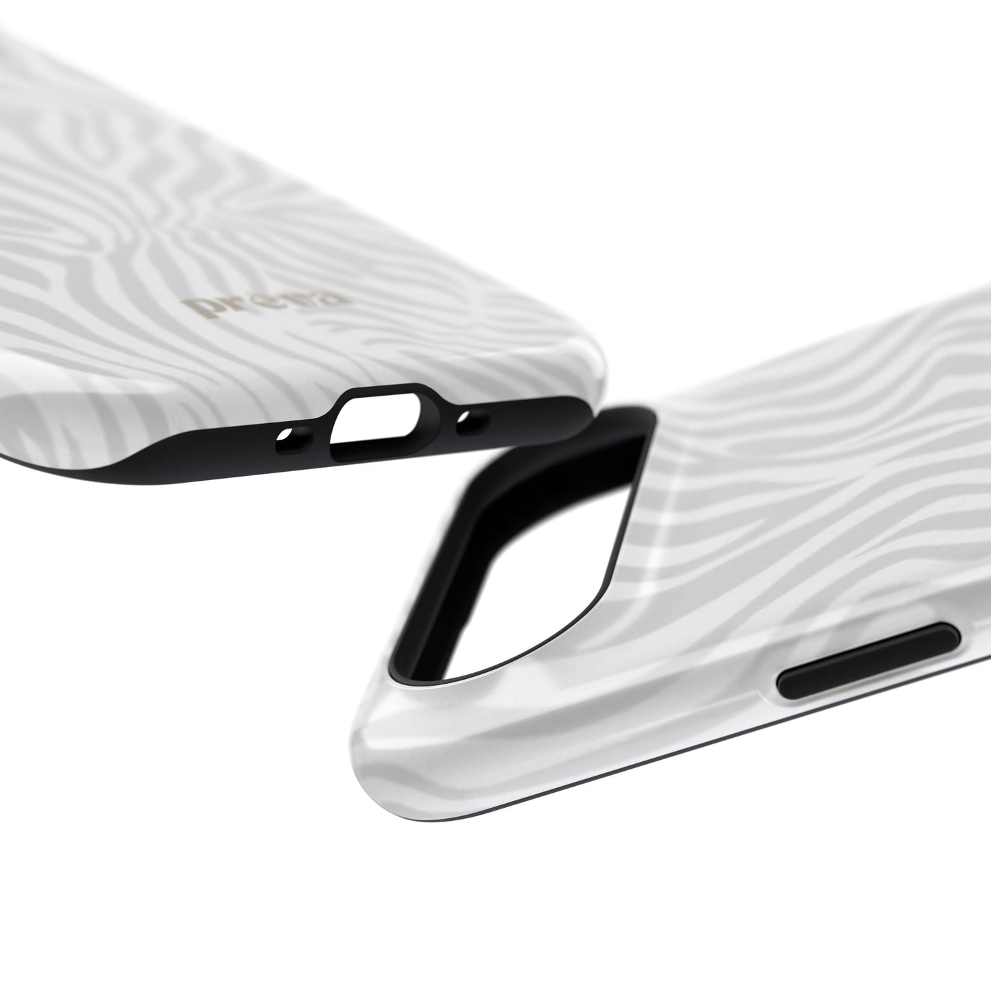 Zebra White Wave Phone Case