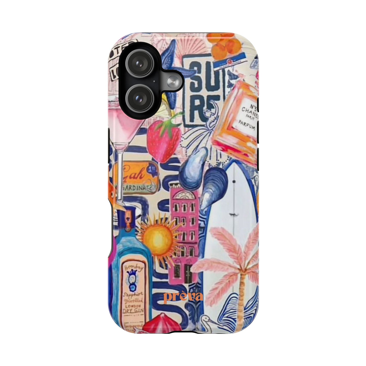 Tropical Beach Collage Phone Case