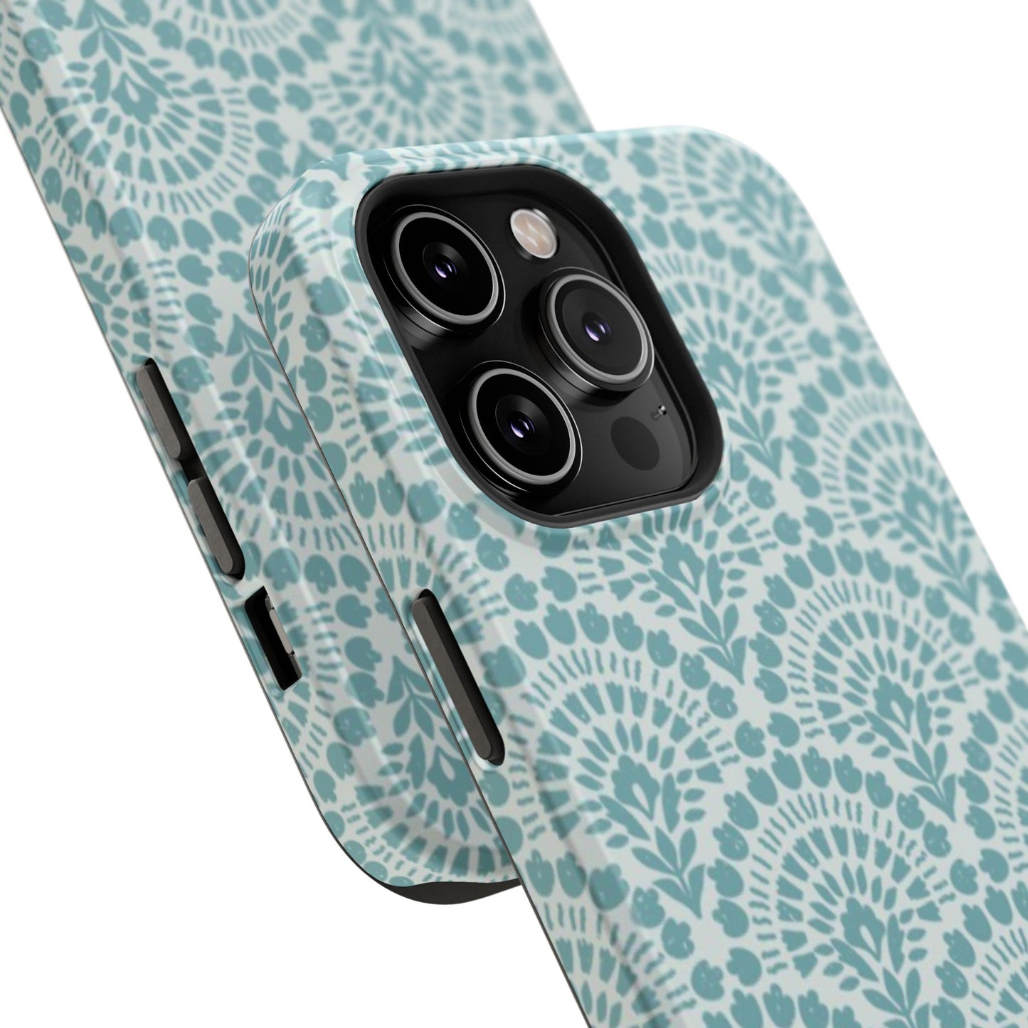 Aqua Lace Pattern Phone Case