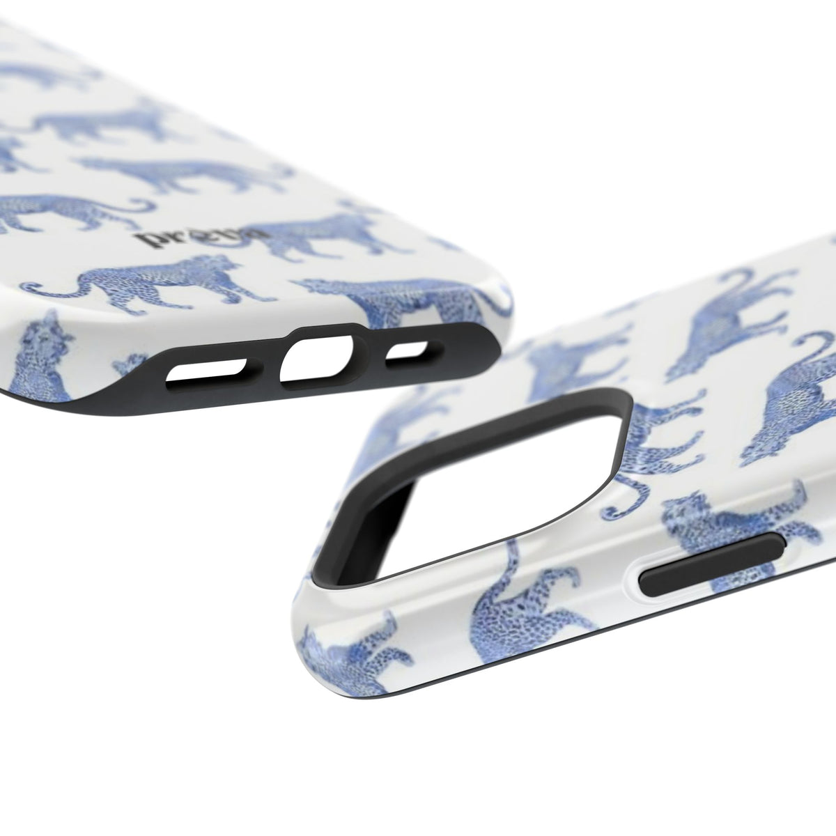 Blue Leopard Pattern Phone Case