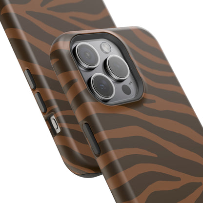 Brown Tiger Stripe Phone Case