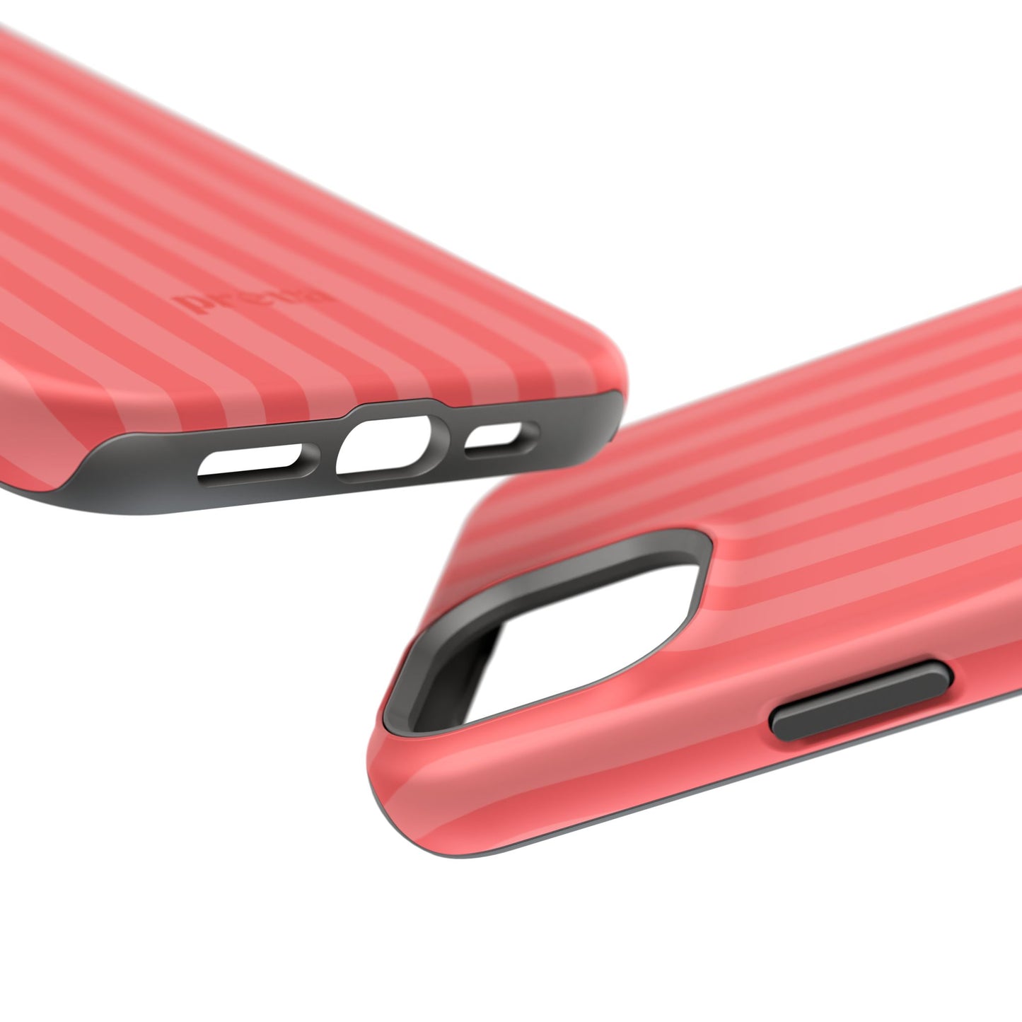 Coral Stipes Phone Case