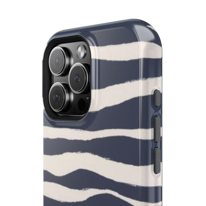 Navy & Cream Zebra Phone Case