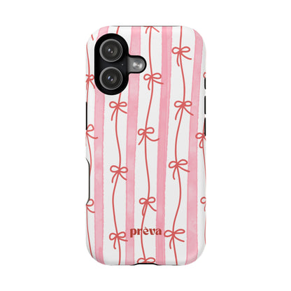 Pink Bow Chain Phone Case