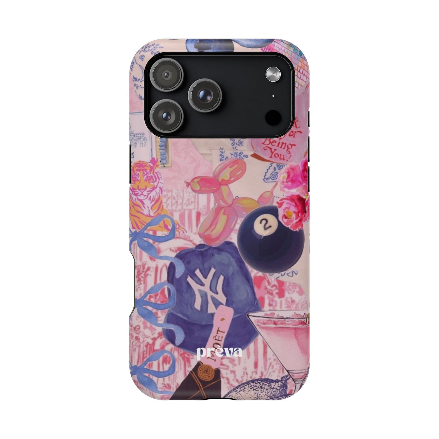 Retro 8 Ball Collage Phone Case