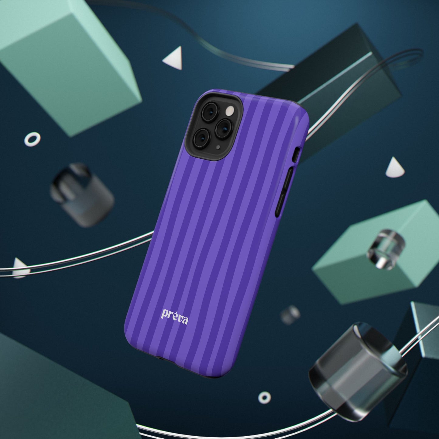Dark Purple Stripes Phone Case
