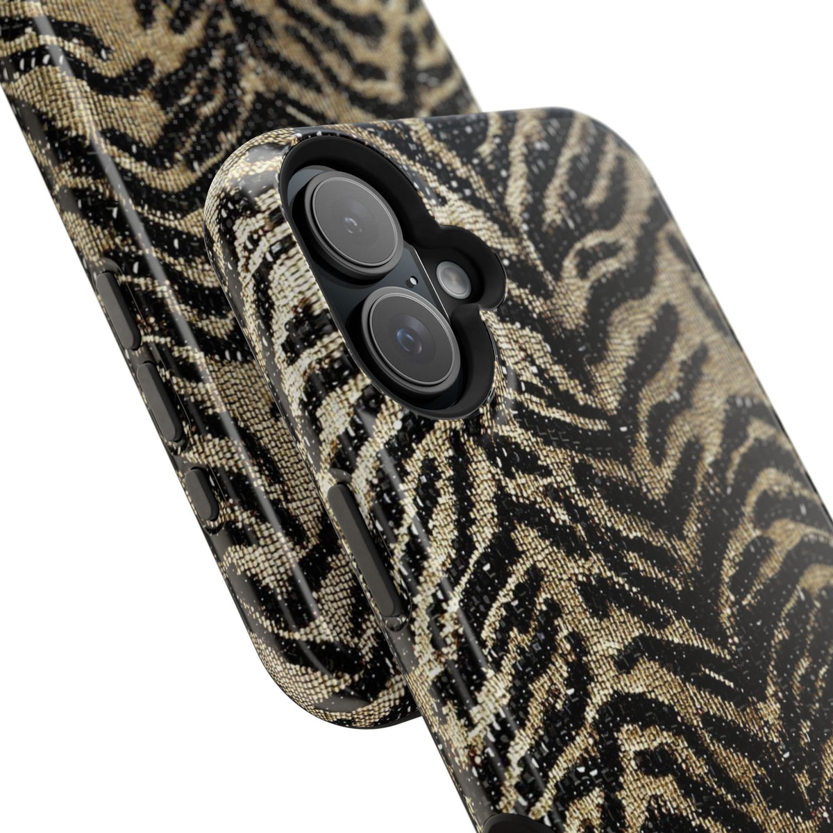 Phone Case — Impact‑Resistant Tiger Print Rug Texture