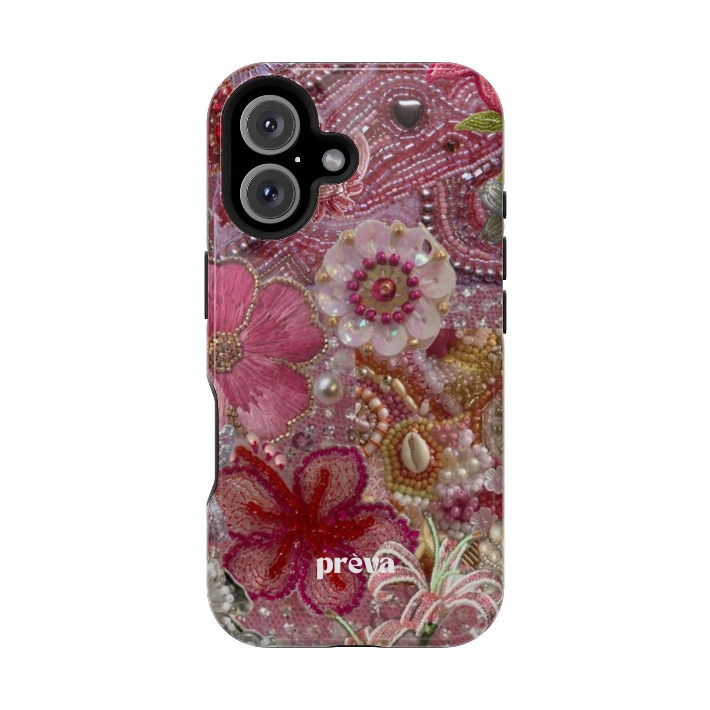Floral Embroidery Phone Case