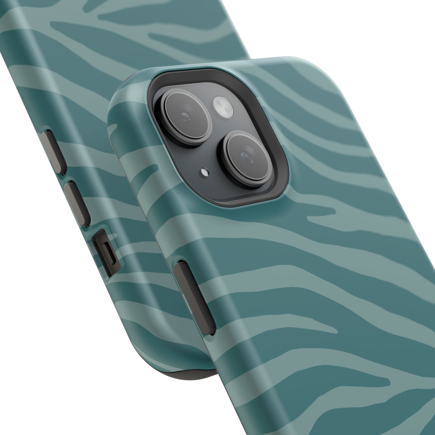 Teal Zebra Phone Case