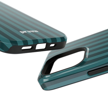 Dark Stripes Turquoise Phone Case