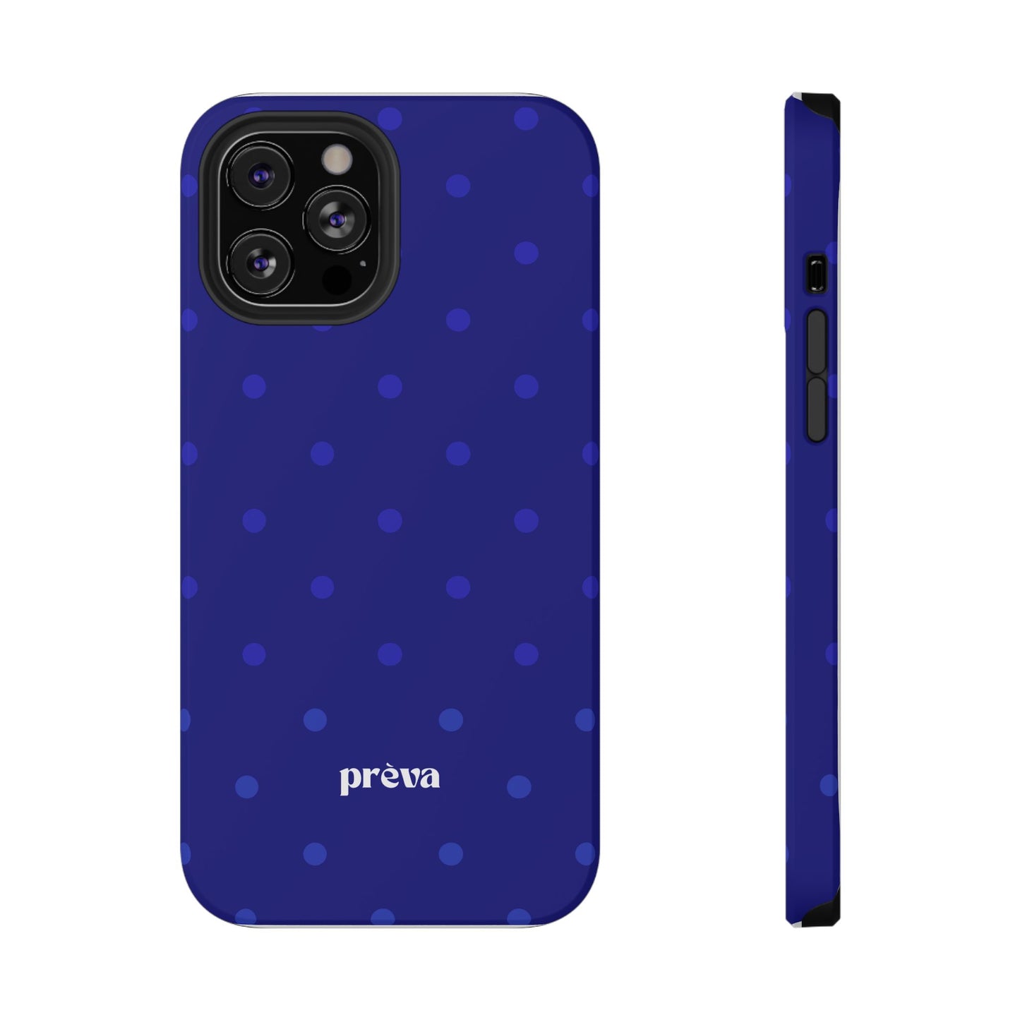 Dark Blue Polka Dots Phone Case