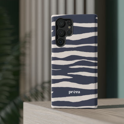 Navy & Cream Zebra Phone Case