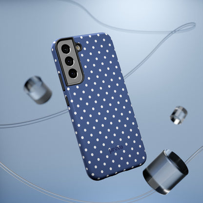 Navy Polka Dot Phone Case
