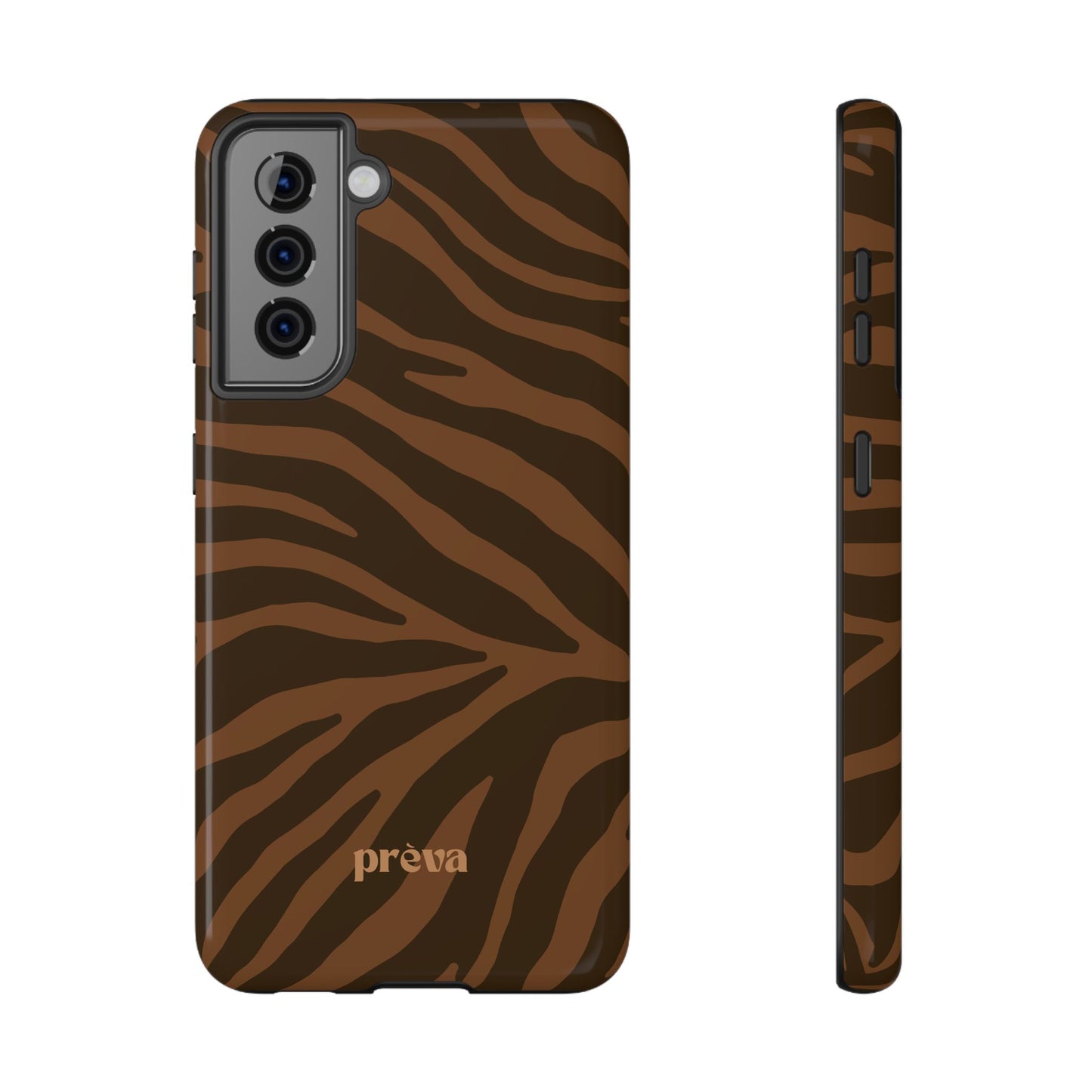 Brown Tiger Stripe Phone Case