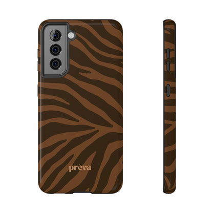 Brown Tiger Stripe Phone Case