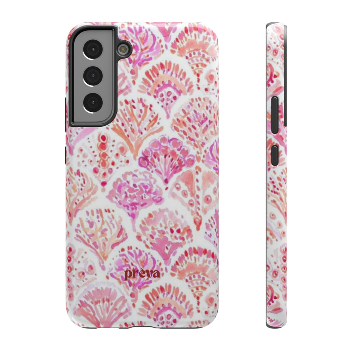 Pink Shell Watercolor Phone Case