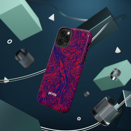 Marbled Red & Purple Impact Phone Case