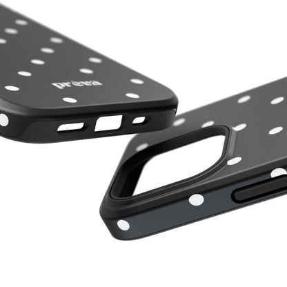 Black with White Polka Dots Phone Case