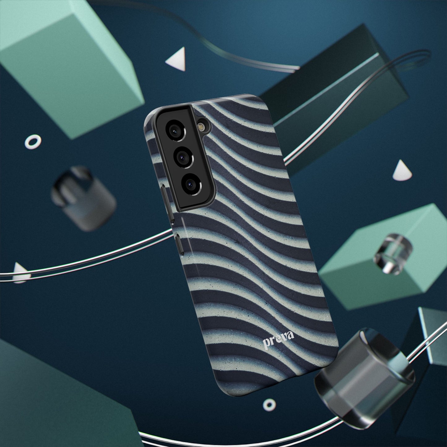 Navy Waves Phone Case