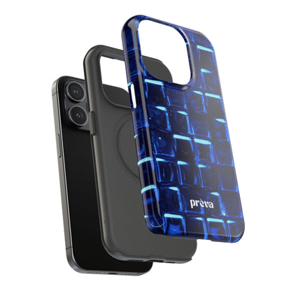 Blue Glass Tile Impact-Resistant Phone Case
