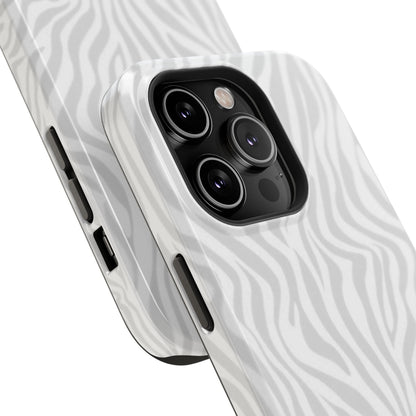 Zebra White Wave Phone Case