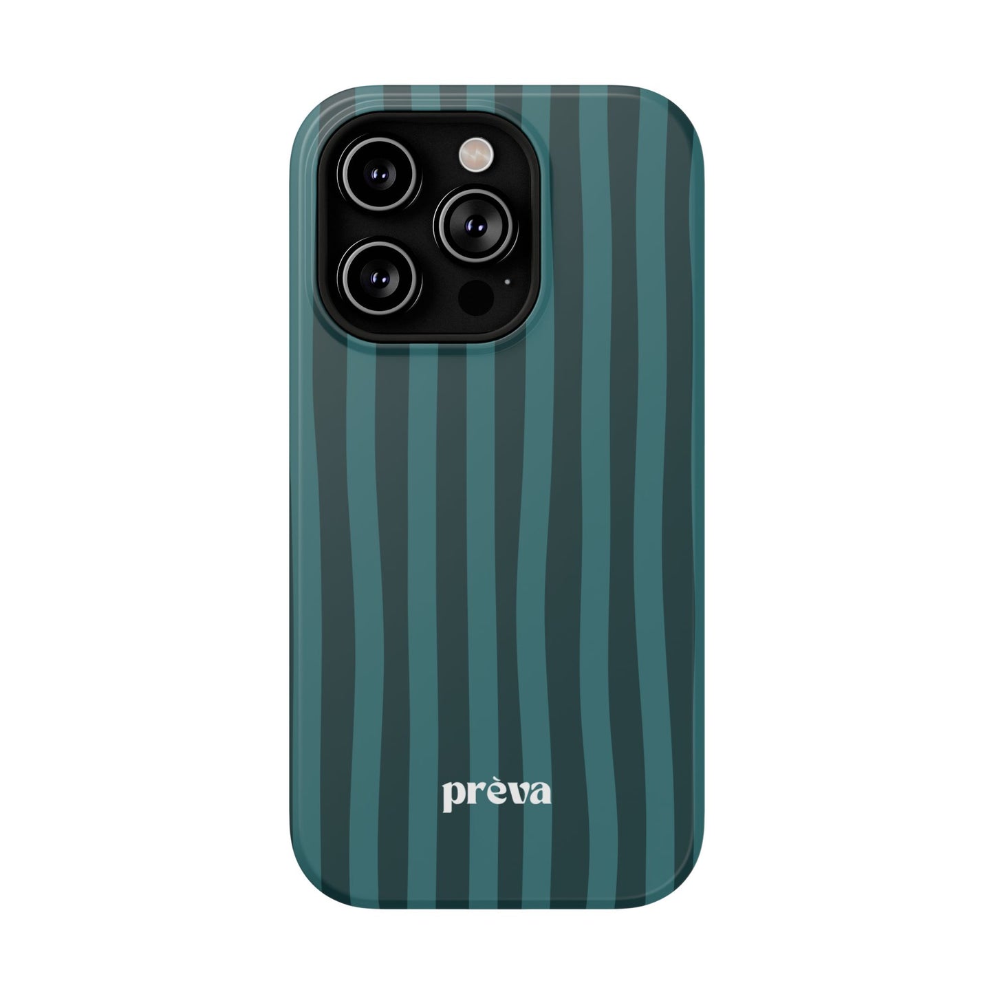 Dark Stripes Turquoise Phone Case