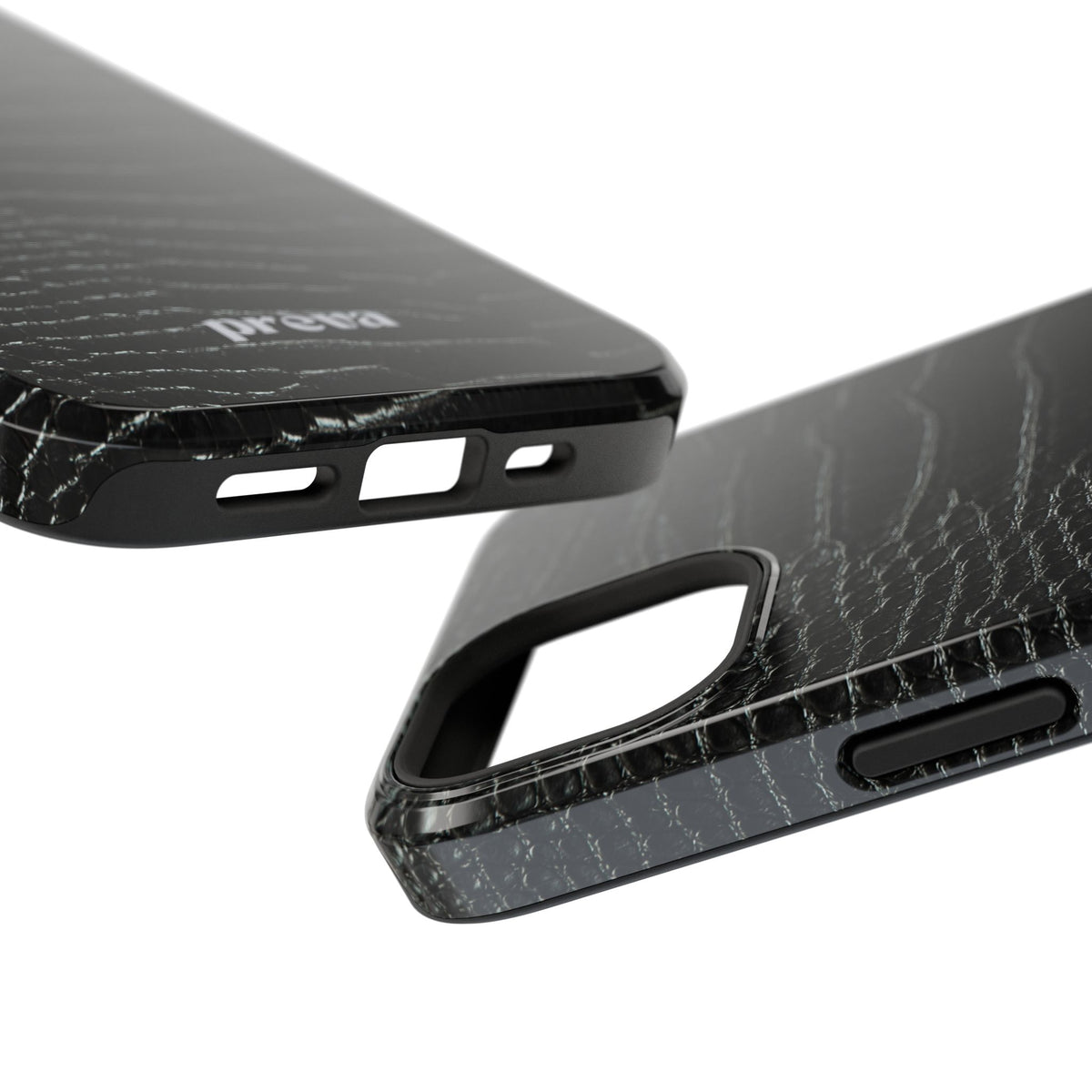 Black Croc Phone Case