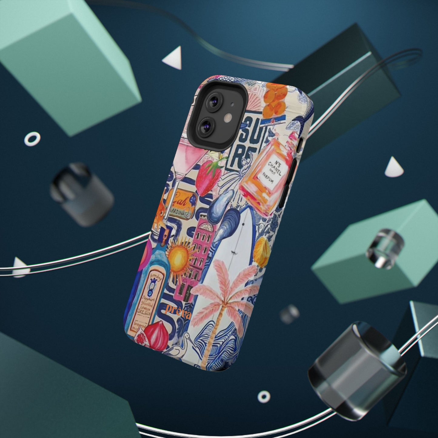 Tropical Beach Collage Phone Case