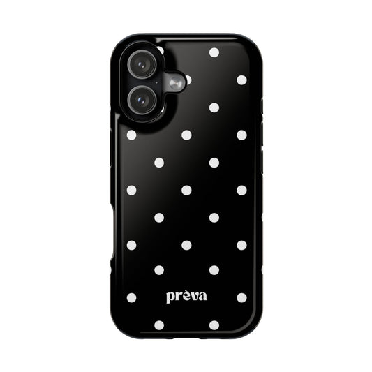 Black with White Polka Dots Phone Case