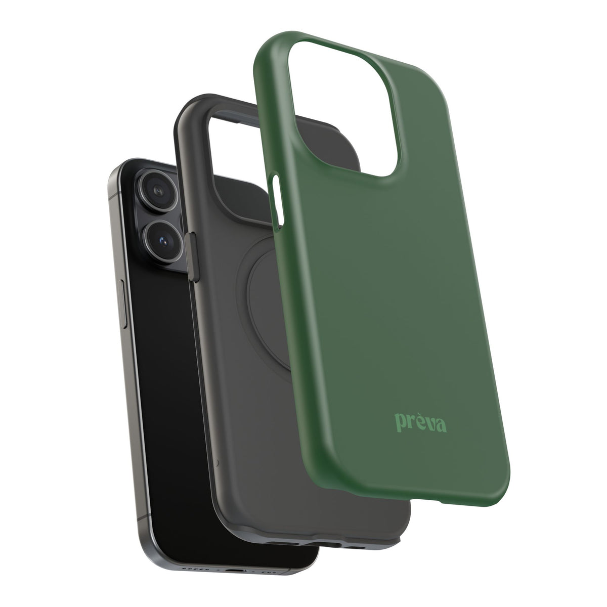 Impact-Resistant Phone Case — Forest Green Slim Armor