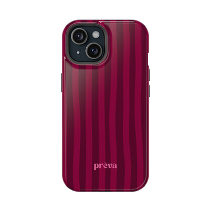 Burgandy Stripes x Ava Dudderar Phone Case