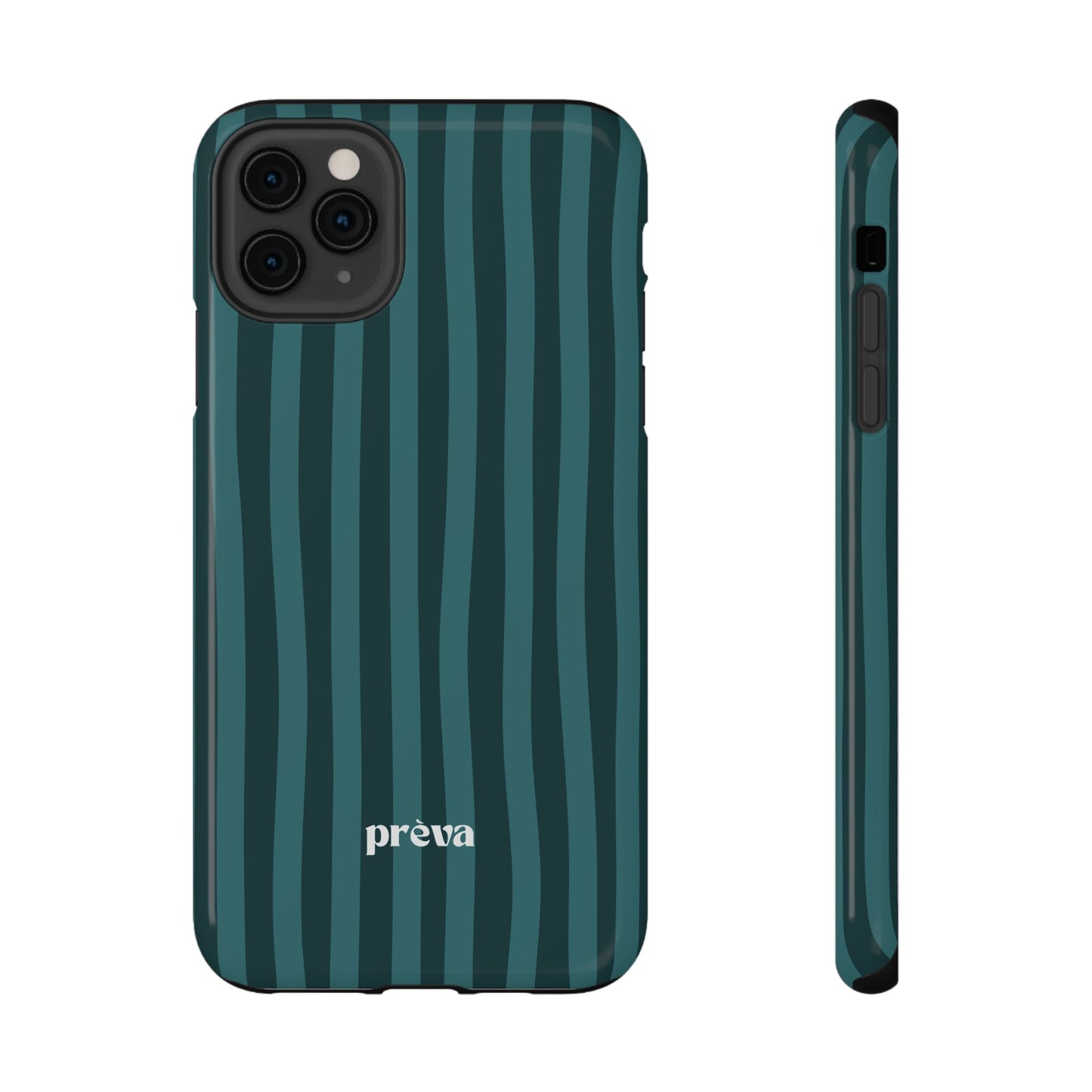 Dark Stripes Turquoise Phone Case